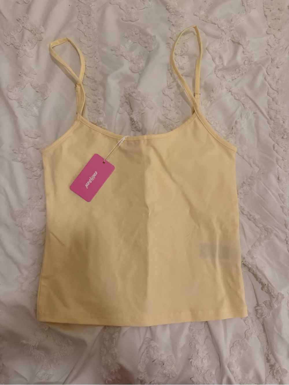 Edikted Pale Yellow Spaghetti Strap Camisole